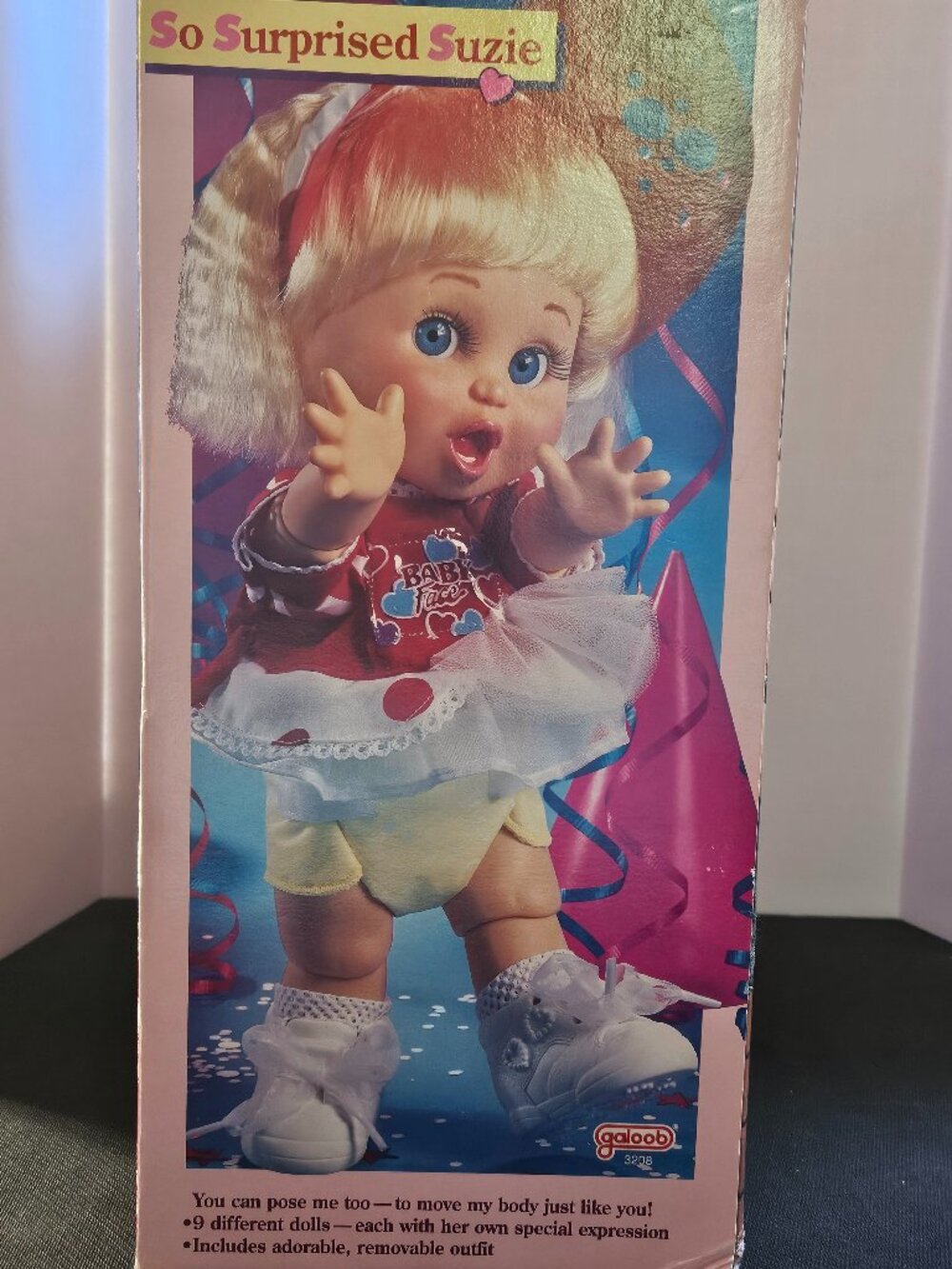 Baby Face “So Surprised Suzie” Doll • Galoob 1991 • Vintage • Boxed